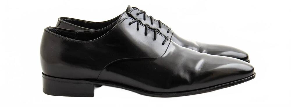 NEW GRAVATI men's leather oxfords in black
